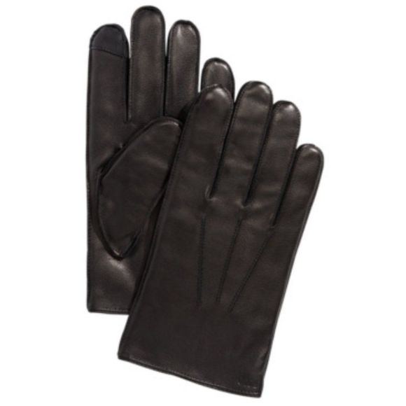 Polo Ralph Lauren Men's Nappa Hydrid Gloves Black Size X-Large